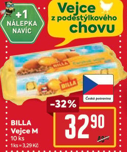 Vejce z podestýlky M Billa