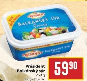 Balkánský sýr Président