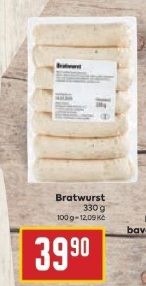 Bílá grilovací klobása bratwurst