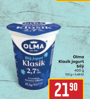 Bílý jogurt Klasik Olma