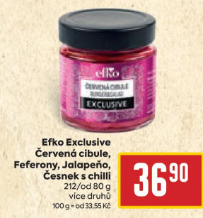 Feferony Jalapeňo Exclusive Efko