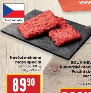 Hovězí mleté maso speciál