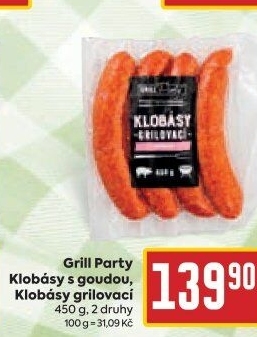 Klobása s goudou Grill Party