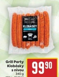 Klobása s nivou Grill Party