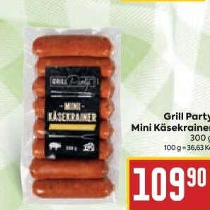 Mini Käsekrainer Grill Party