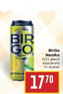 Nealkoholické pivo ochucené Birgo