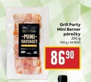 Párečky Miniberner Grill Party