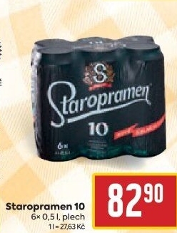 Pivo světlé výčepní 10° Staropramen