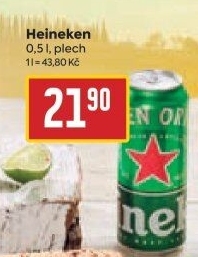 Pivo světlý ležák Heineken