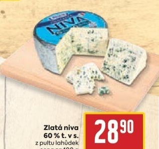 Sýr Niva zlatá Jihočeská 60% Madeta