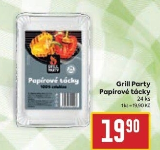 Tácky papírové Grill Party
