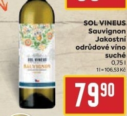 Víno Sauvignon Sol Vineus