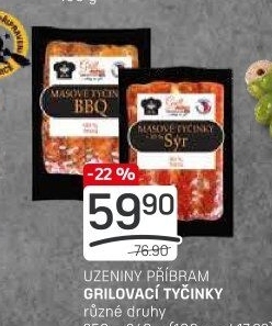 Grilovací tyčinky Maso Příbram
