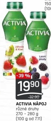 Jogurtový nápoj Activia Danone
