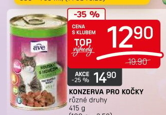 Konzerva pro kočky AVE