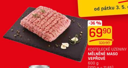 Maso mleté vepřové Kostelecké uzeniny