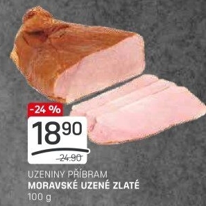 Moravské uzené zlatéPříbramská uzenina