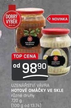 Omáčky hotové Dobrý výběr