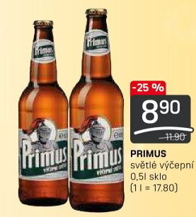Pivo světlé výčepní 10° Primus