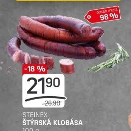 Štýrská klobása Steinex