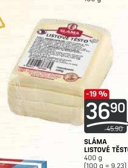 Těsto listové Sláma