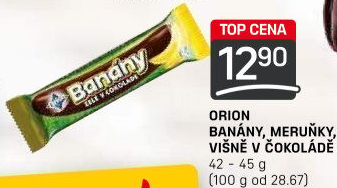 Tyčinka Banány v čokoládě Orion