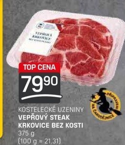 Vepřová krkovice steak bez kosti Kostelecké uzeniny