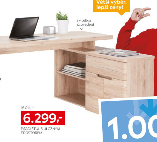 PSACÍ STŮL S ÚLOŽNÝM PROSTOREM