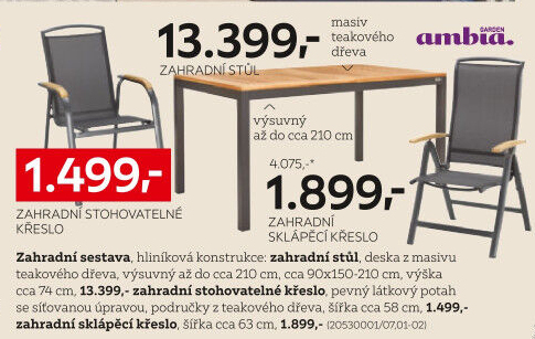 ZAHRADNÍ STŮL