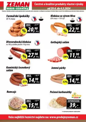 akční leták ZEMAN maso - uzeniny 29.4.2024-4.5.2024