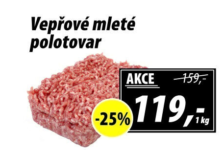 Maso mleté vepřové