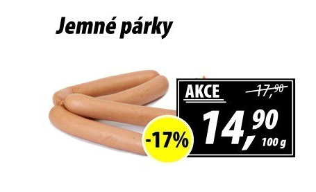 Párky jemné