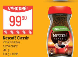 Instantní káva Nescafé Classic