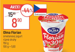 Jogurt smetanový Florian Olma