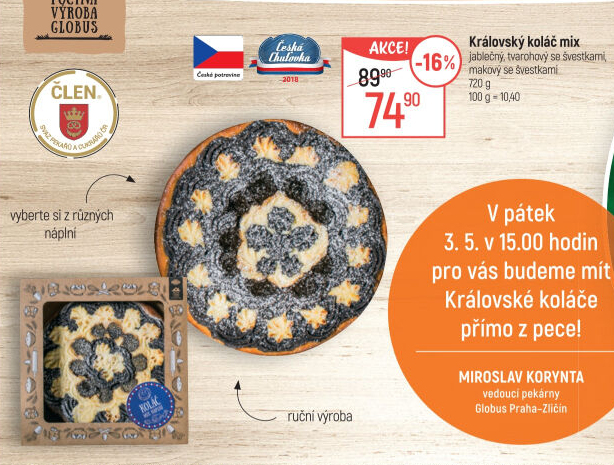 Koláč královský Globus