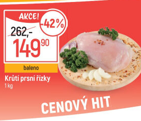 Krůtí prsní řízky