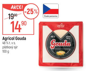 Sýr Gouda 48% Agricol