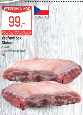 Vepřový bok s kostí Globus