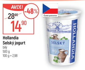 Bílý jogurt selský Hollandia