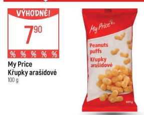 Křupky arašídové My Price