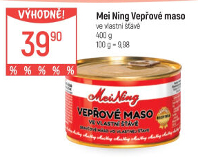 Maso vepřové ve vlastní šťávě Meining