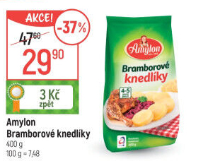 Bramborové knedlíky v prášku Amylon