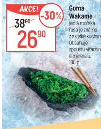 Mořské řasy Goma Wakame