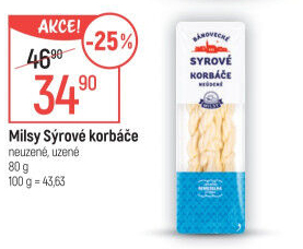 Sýr Korbáčky bánovecké Milsy