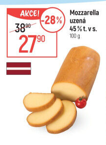 Sýr Mozzarella cihla uzená 45%