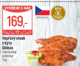 Vepřový steak marinovaný z kýty Globus