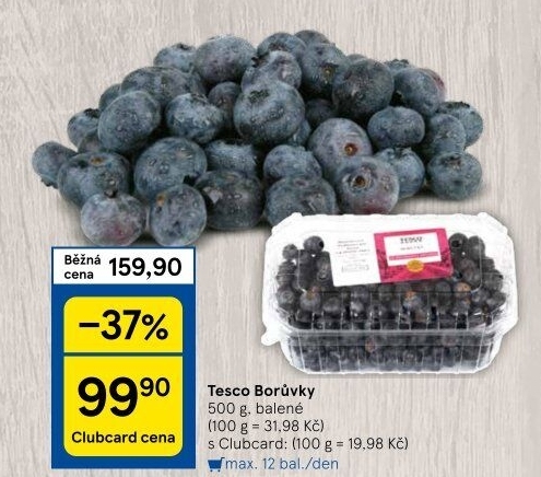 Borůvky Tesco
