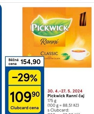 Čaj černý Ranní Pickwick