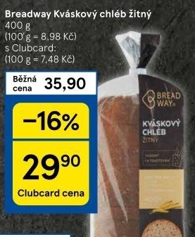 Chleb žitný kváskový Breadway