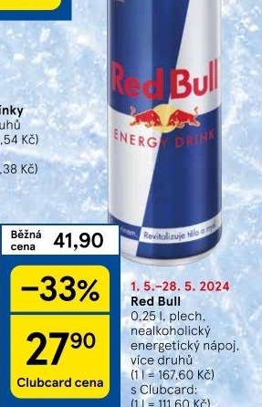 Energetický nápoj Red Bull